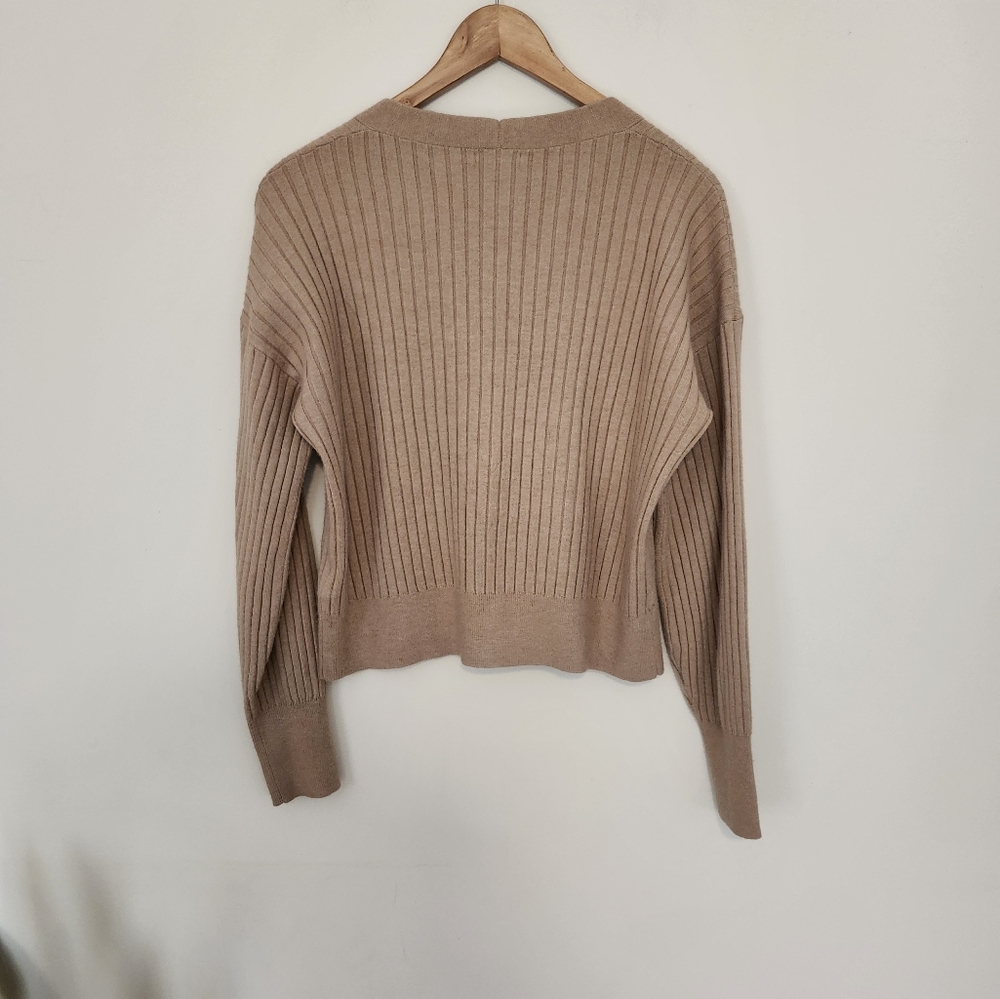 RW&CO Tan Ribbed Cardigan - Picture 7 of 7